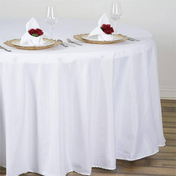 Plain Tablecloth Table Cover Cloth Banquet Wedding Cafes Rectangle Round Fabric 